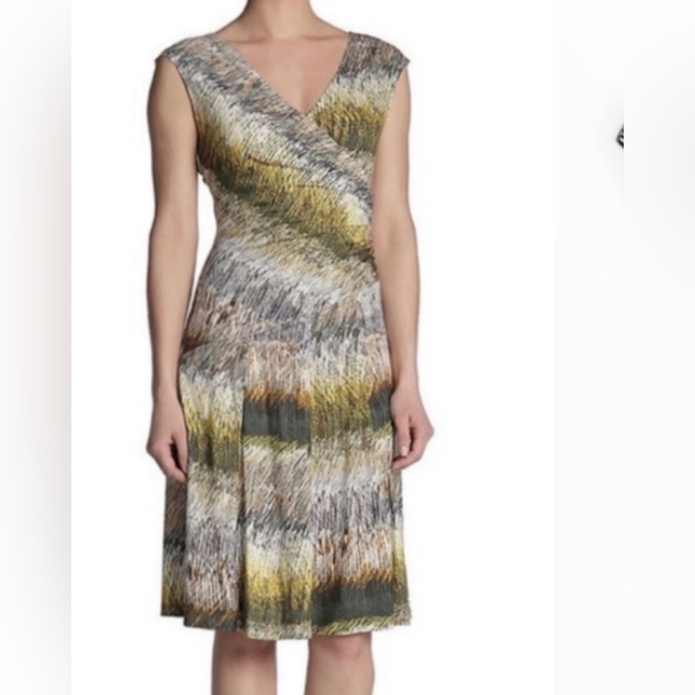 Nic +Zoe Fit & Flare knit rayon sleeveless dress. NWT